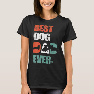 Best Corgi Dog Dad Vintage Retro For Fathers Day T-Shirt