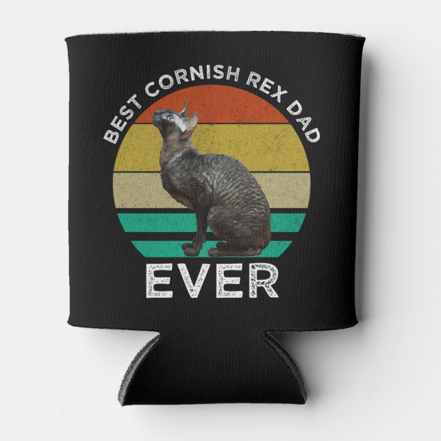 Best Cornish Rex Dad Ever Can Cooler (Front)