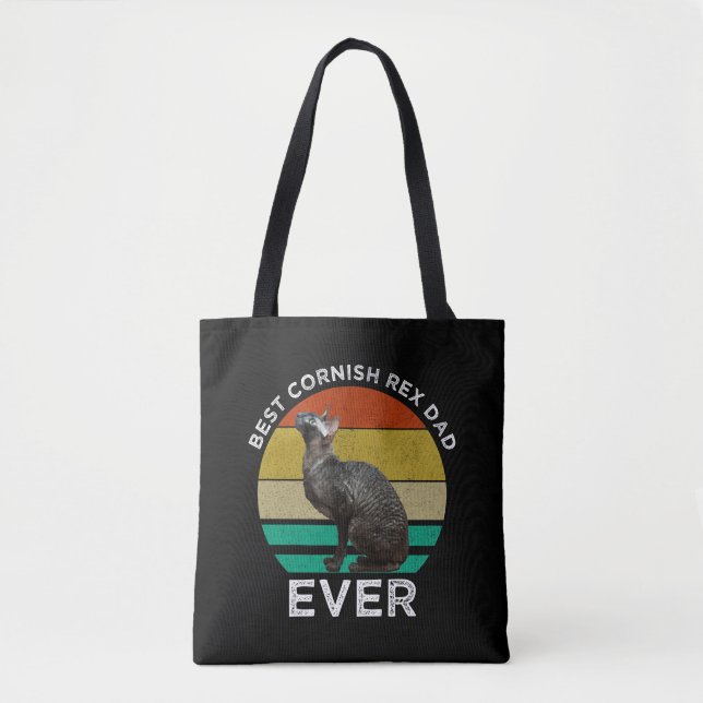 Best Cornish Rex Dad Ever Tote Bag (Front)