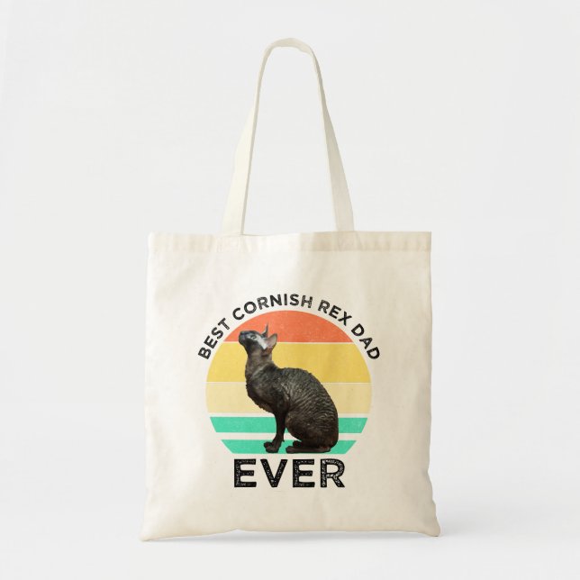 Best Cornish Rex Dad Ever Tote Bag (Front)