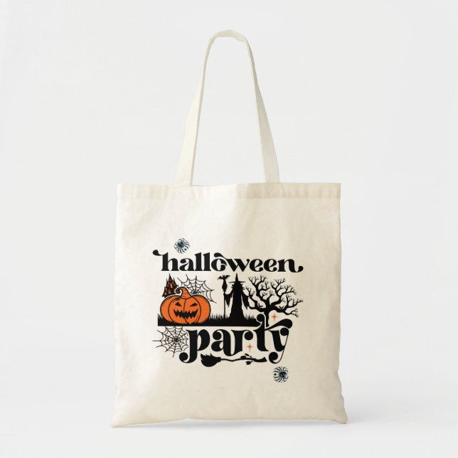 Best Costume Retro Halloween Party Invitation Tote Bag (Front)