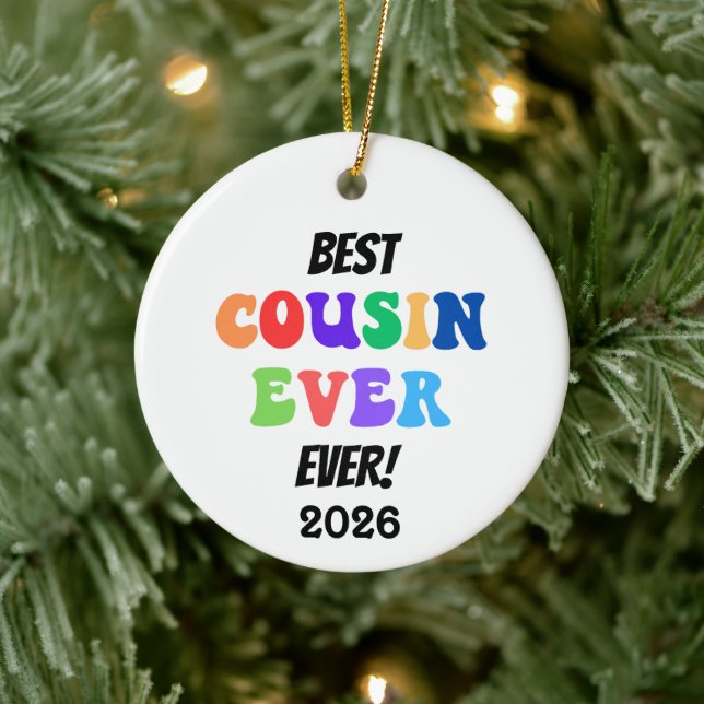 Best Cousin Crew Ever Ceramic Ornament (Tree)