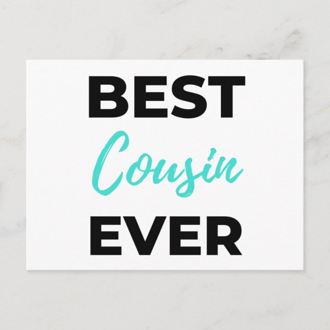 Best Cousin Ever 2 Holiday Postcard (Front)