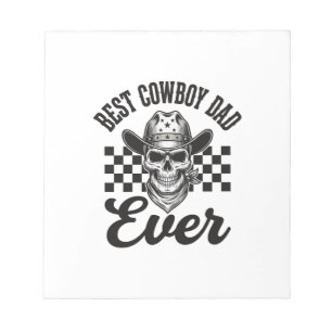 Best Cowboy Dad Skull Western Shirt Design_1 Notepad