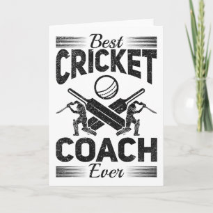 Best Cricket Coach Ever - Cricketing Cricket Playe Card