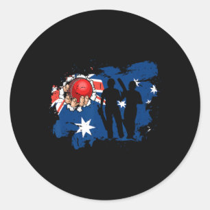 Best Cricket Design For Men Women Kids Sports Team Classic Round Sticker