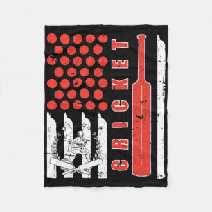Best Cricket Design For Men Women Kids Sports Team Fleece Blanket