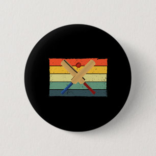 Best Cricket Design For Men Women Sports Sports Te 6 Cm Round Badge