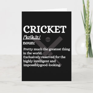 Best Cricket Design For Men Women Sports Sports Te Card