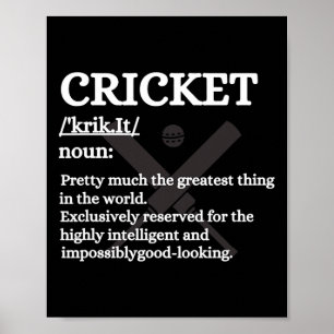 Best Cricket Design For Men Women Sports Sports Te Poster
