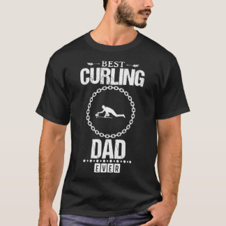 Best Curling Dad Funny Design For Gift 1 T-Shirt