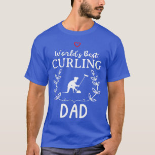 Best Curling Dad Funny Design For Gift T-Shirt