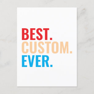 Best custom ever vintage retro Customized text Holiday Postcard