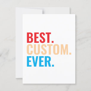 Best custom ever vintage retro Customized text Postcard