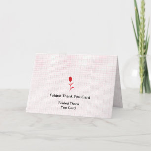 Best Customise Logo Text Folded Thank You Cards