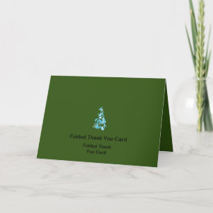 Best Customise Logo Text Folded Thank You Cards