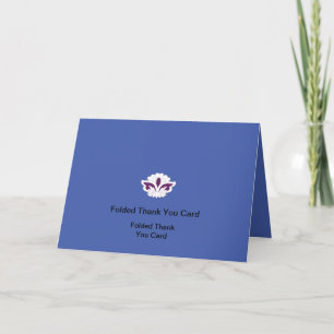 Best Customise Logo Text Folded Thank You Cards