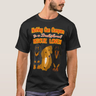 Best Cute Dachshund Funny Wiener Dog Rescue Love D T-Shirt