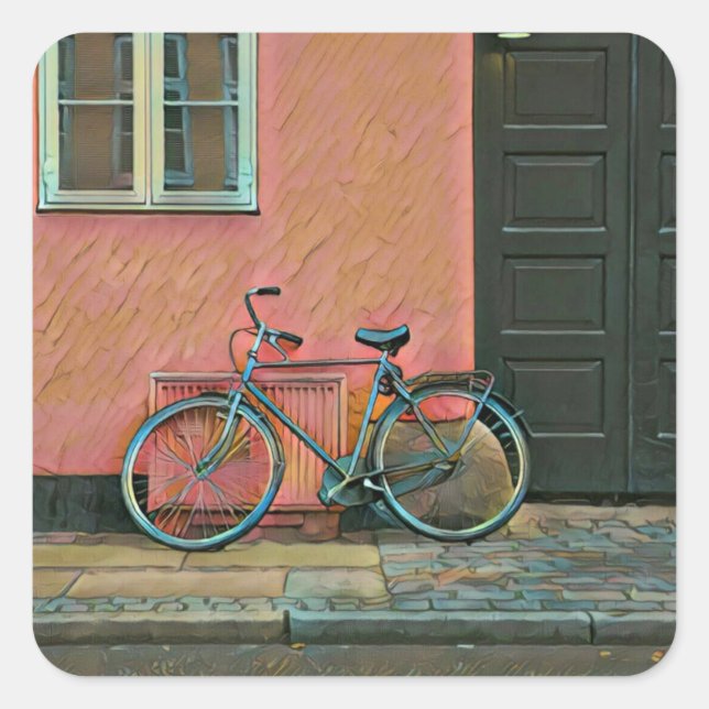 Best cyclist gifts square sticker (Front)