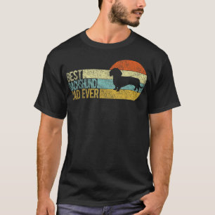 Best Dachshund Dad Ever Dachshund Papa Dog Dad Wie T-Shirt