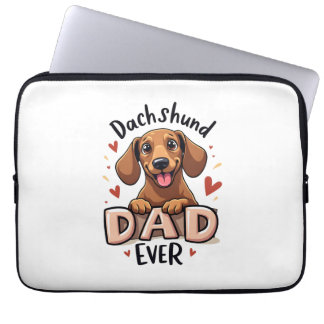 Best Dachshund Dad Ever T Shirt Laptop Sleeve