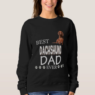 Best Dachshund Dad Ever Vintage Dachshund Dog Fath Sweatshirt