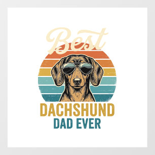 Best Dachshund Dad Ever Vintage Dog Shirt Design_1