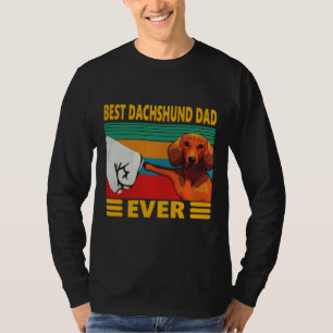 Best Dachshund Dad Ever Vintage T-Shirt