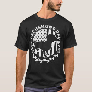 Best Dachshund Dad Ever Wiener Dackel Teckel Dachs T-Shirt
