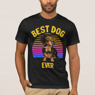Best Dachshund Dog Ever Retro T-Shirt
