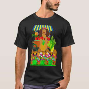 BEST DACHSHUND FUNNY WIENER DOG DOXIE WITH FLOWER T-Shirt