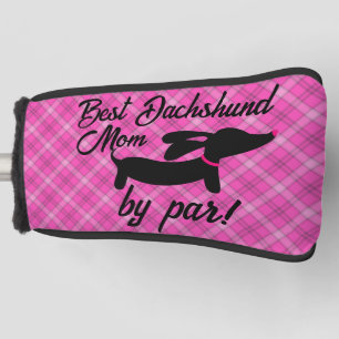 Best Dachshund Mum by Par Plaid Putter Head Cover