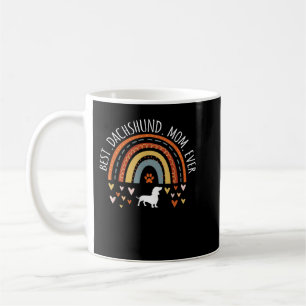 Best Dachshund Mum Ever Rainbow Gifts Doxie Lover Coffee Mug