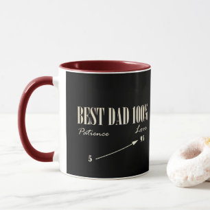 Best Dad 100% Love Patience Funky Father Mug Cup