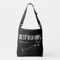 Best Dad 100% Love Patience Funky Father Tote Bag