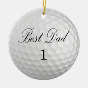 Best Dad 1 Ceramic Ornament