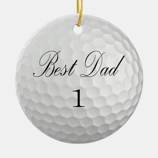 Best Dad 1 Ceramic Ornament (Front)