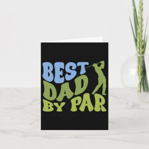 Best Dad 2 Funny Fathers Day Golf Dad Golf Lovers Card