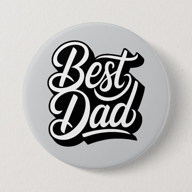 Best dad 7.5 cm round badge (Front)