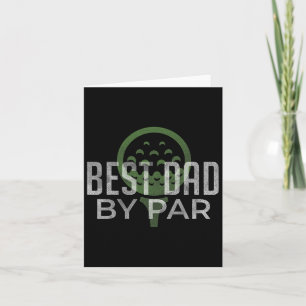 Best Dad 9 Funny Fathers Day Golf Dad Golf Lovers Card