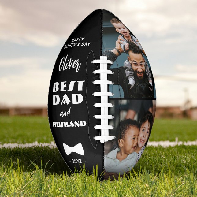 Best Dad and Husband Elegant Tie Keepsake  Football (Creator Uploaded)