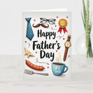 Best Dad Award Fathers Day Card