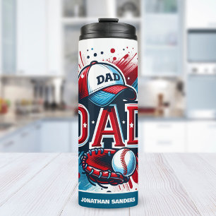 Best Dad Baseball - Sports Design for Dad Thermal Tumbler