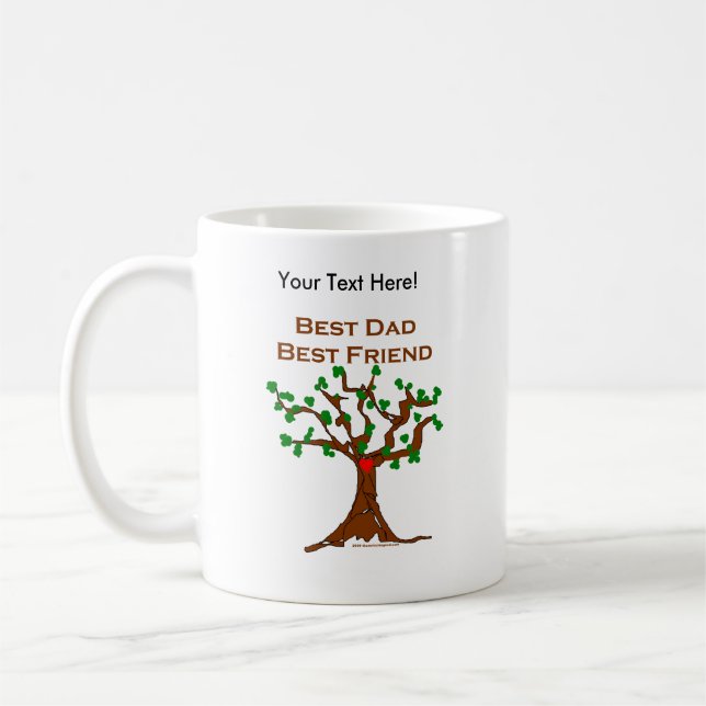 Best Dad Best Friend Coffee Mug (Left)