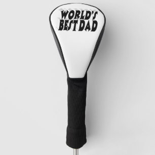 Best Dad black 3d text Golf Head Cover