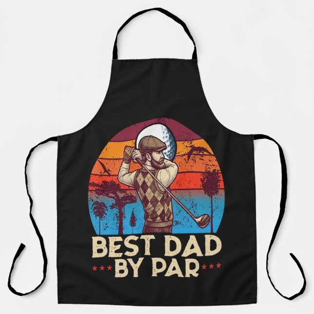 Best Dad By Par Apron (Front)