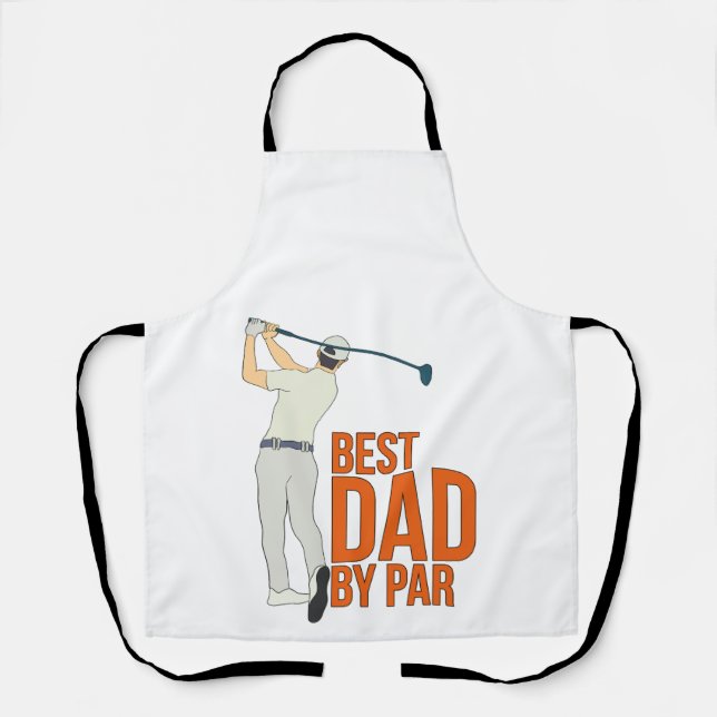 Best Dad By Par Apron (Front)