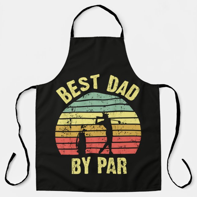 Best Dad By Par Apron (Front)