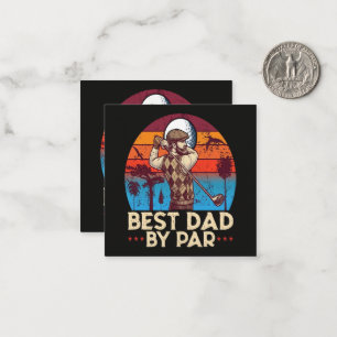 Best Dad By Par Card