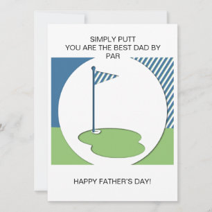 Best Dad By Par! Card